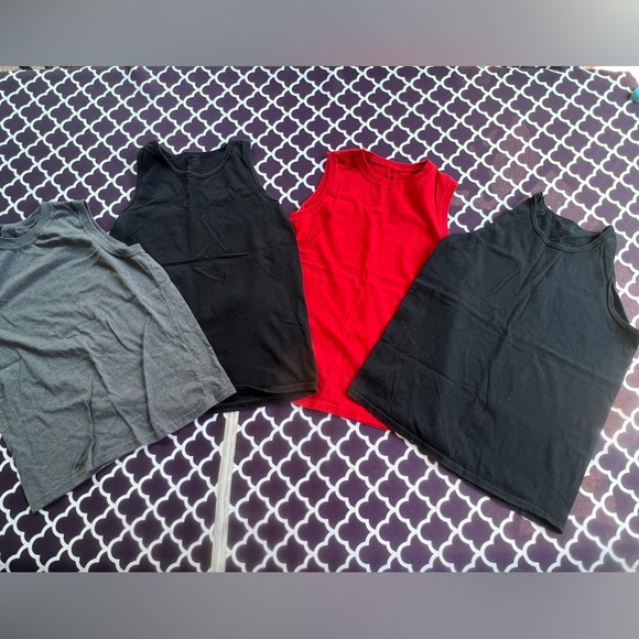 Fruit of loom big boy muscle tank tee cotton 4 in set - Picture 1 of 5